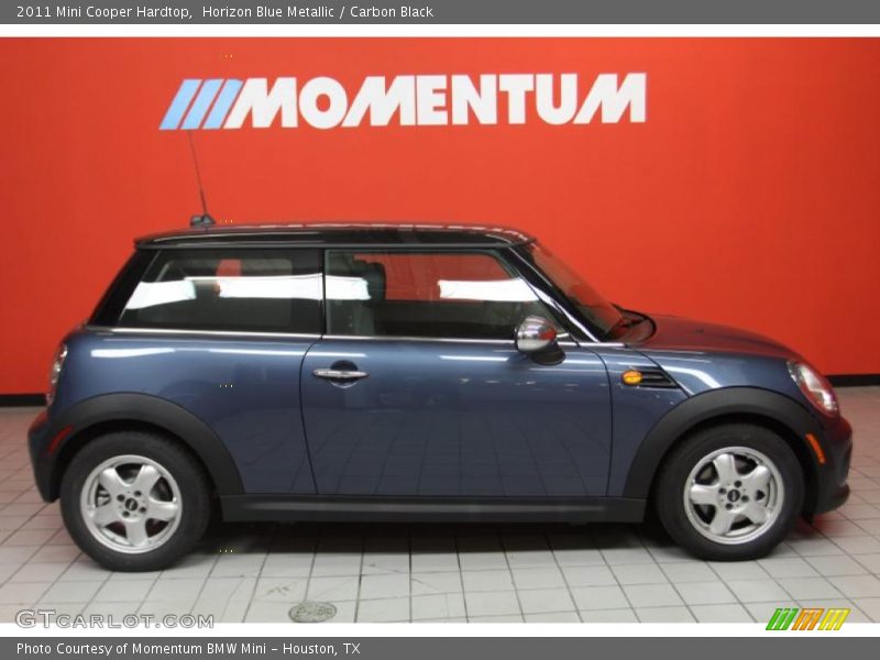 Horizon Blue Metallic / Carbon Black 2011 Mini Cooper Hardtop
