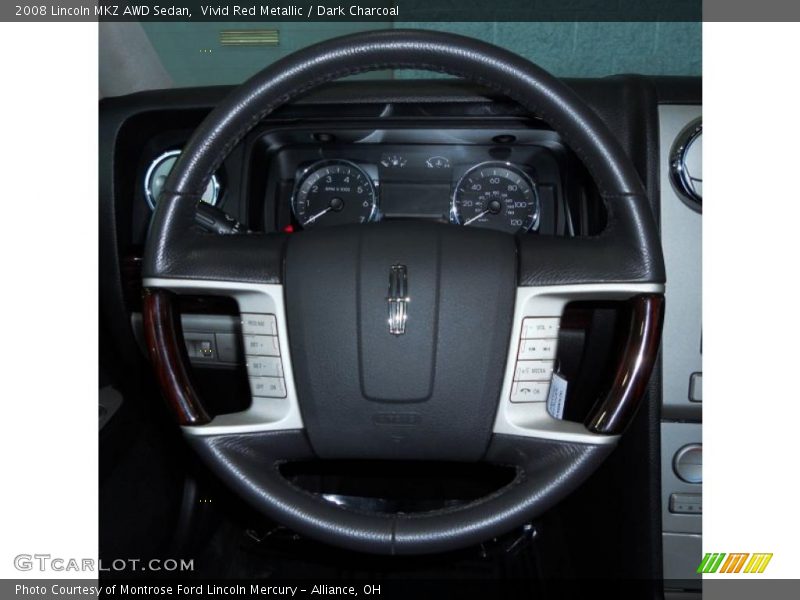 Vivid Red Metallic / Dark Charcoal 2008 Lincoln MKZ AWD Sedan