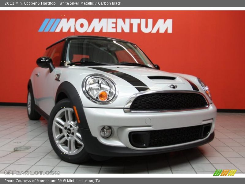 White Silver Metallic / Carbon Black 2011 Mini Cooper S Hardtop