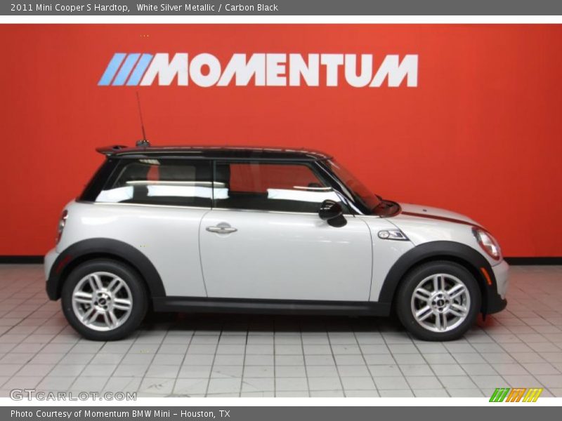 White Silver Metallic / Carbon Black 2011 Mini Cooper S Hardtop