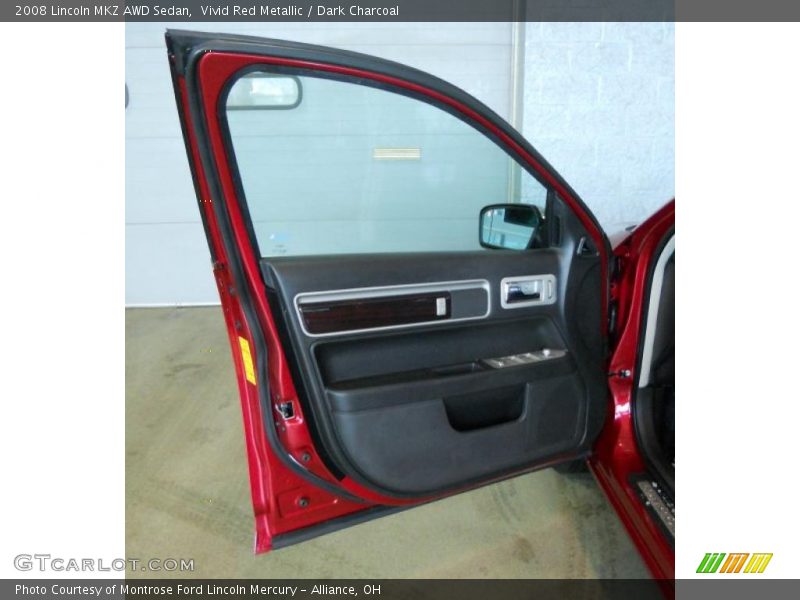 Vivid Red Metallic / Dark Charcoal 2008 Lincoln MKZ AWD Sedan