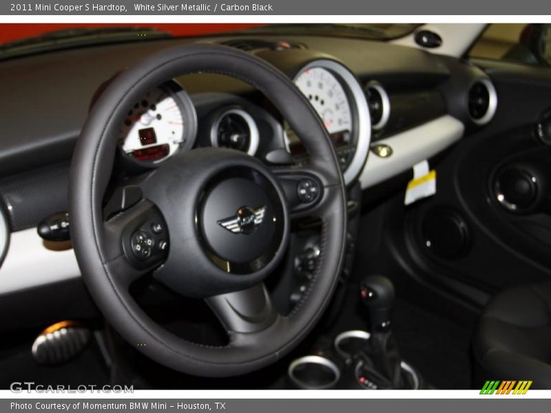 White Silver Metallic / Carbon Black 2011 Mini Cooper S Hardtop