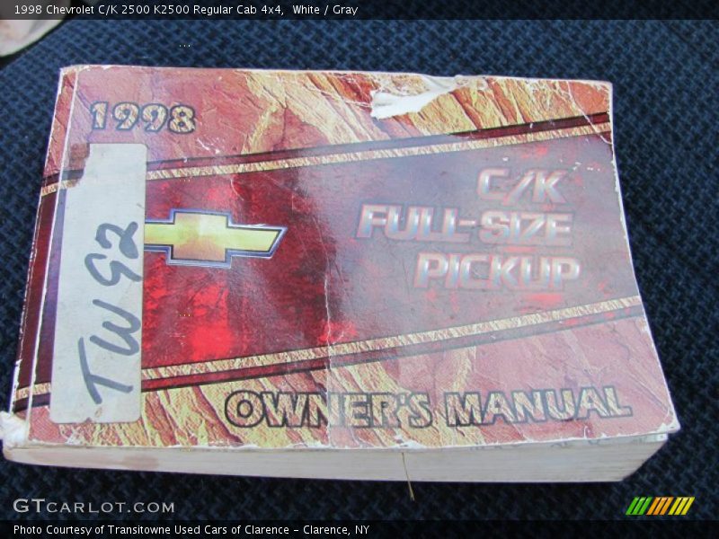 White / Gray 1998 Chevrolet C/K 2500 K2500 Regular Cab 4x4
