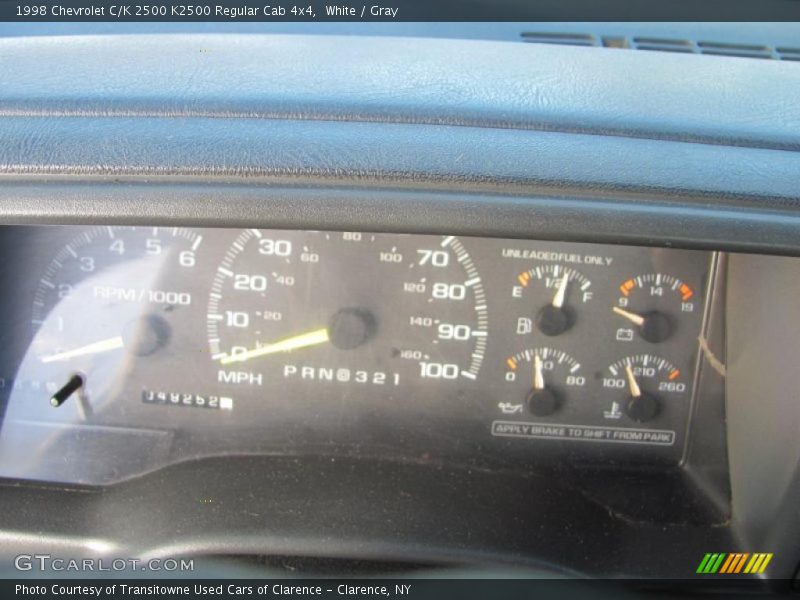 White / Gray 1998 Chevrolet C/K 2500 K2500 Regular Cab 4x4