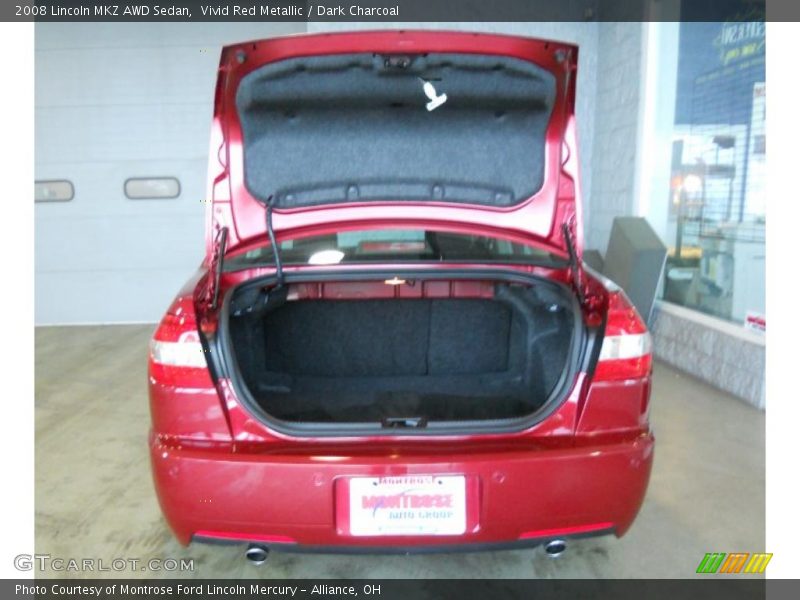 Vivid Red Metallic / Dark Charcoal 2008 Lincoln MKZ AWD Sedan