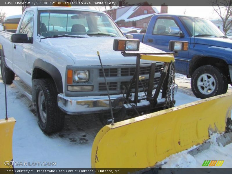White / Gray 1998 Chevrolet C/K 2500 K2500 Regular Cab 4x4