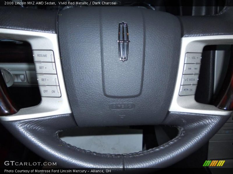 Vivid Red Metallic / Dark Charcoal 2008 Lincoln MKZ AWD Sedan