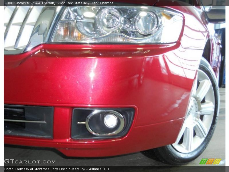 Vivid Red Metallic / Dark Charcoal 2008 Lincoln MKZ AWD Sedan