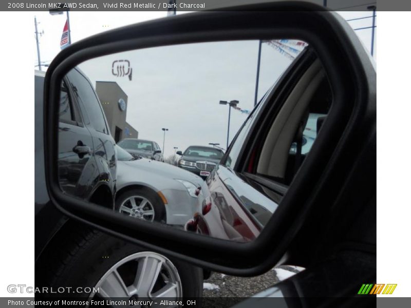 Vivid Red Metallic / Dark Charcoal 2008 Lincoln MKZ AWD Sedan