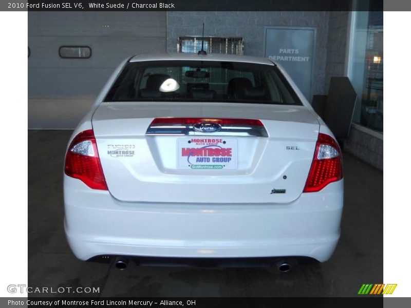 White Suede / Charcoal Black 2010 Ford Fusion SEL V6