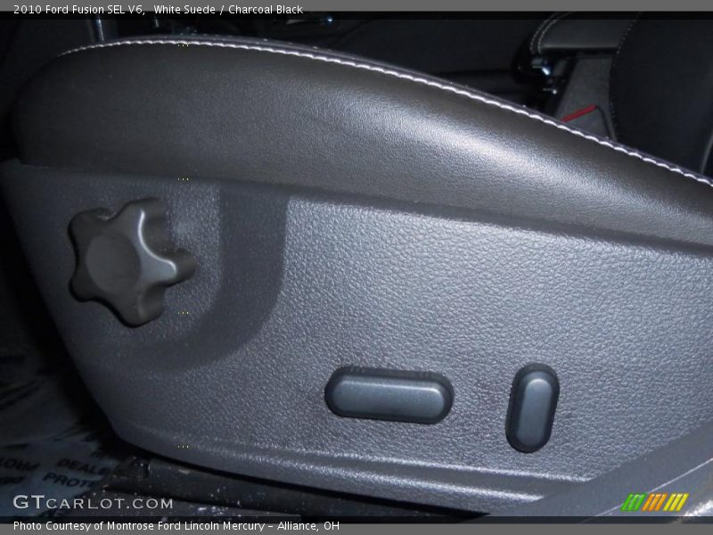 White Suede / Charcoal Black 2010 Ford Fusion SEL V6