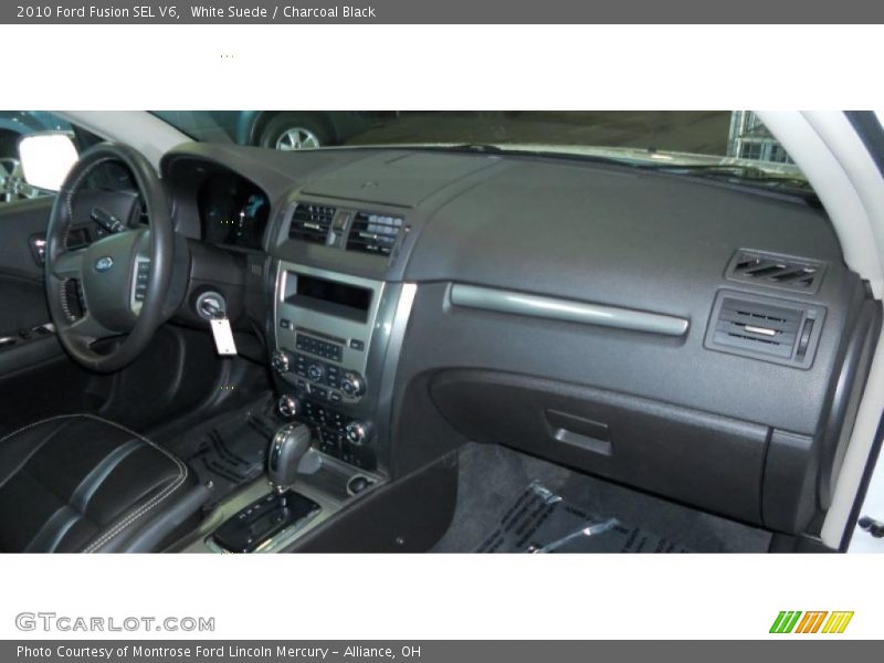 White Suede / Charcoal Black 2010 Ford Fusion SEL V6