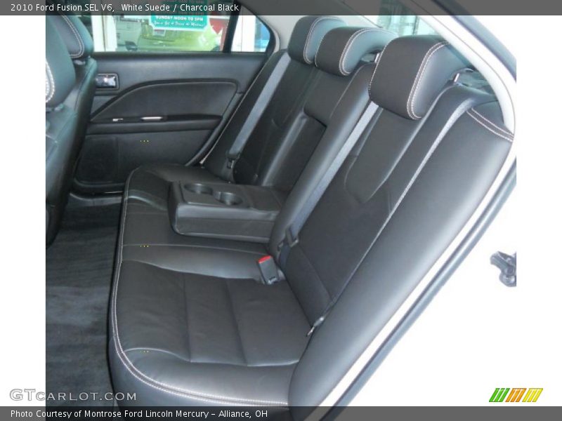 White Suede / Charcoal Black 2010 Ford Fusion SEL V6