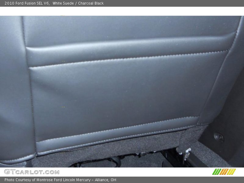 White Suede / Charcoal Black 2010 Ford Fusion SEL V6