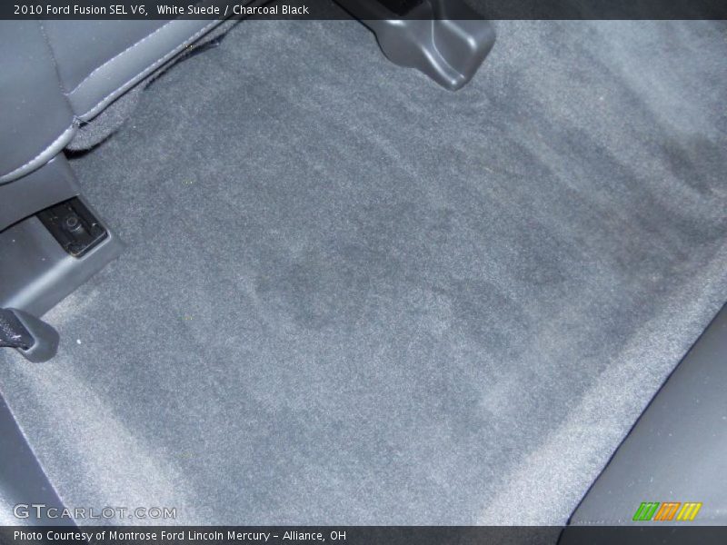 White Suede / Charcoal Black 2010 Ford Fusion SEL V6