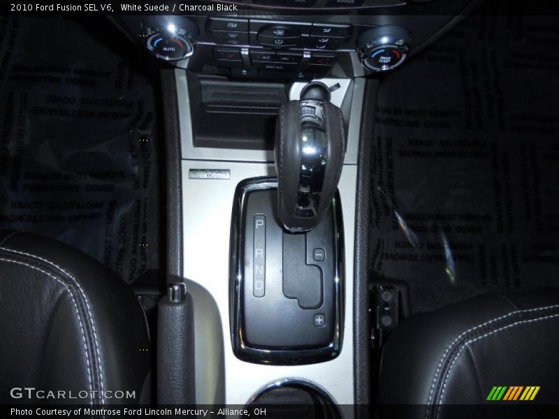 White Suede / Charcoal Black 2010 Ford Fusion SEL V6