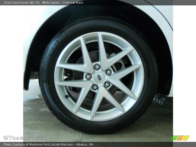 White Suede / Charcoal Black 2010 Ford Fusion SEL V6