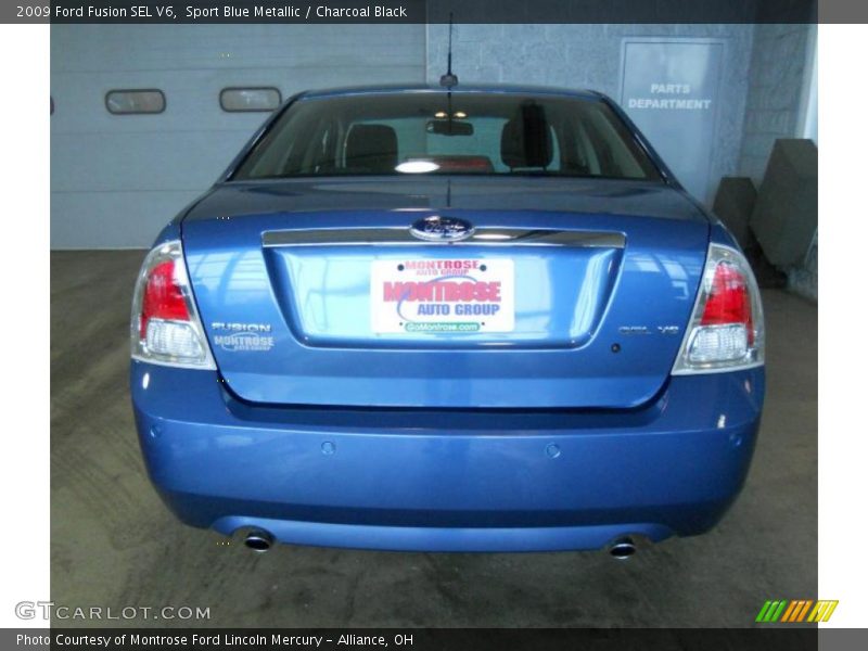 Sport Blue Metallic / Charcoal Black 2009 Ford Fusion SEL V6