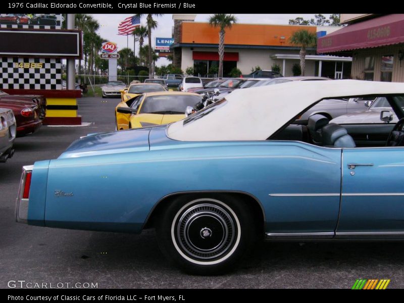 Crystal Blue Firemist / Blue 1976 Cadillac Eldorado Convertible