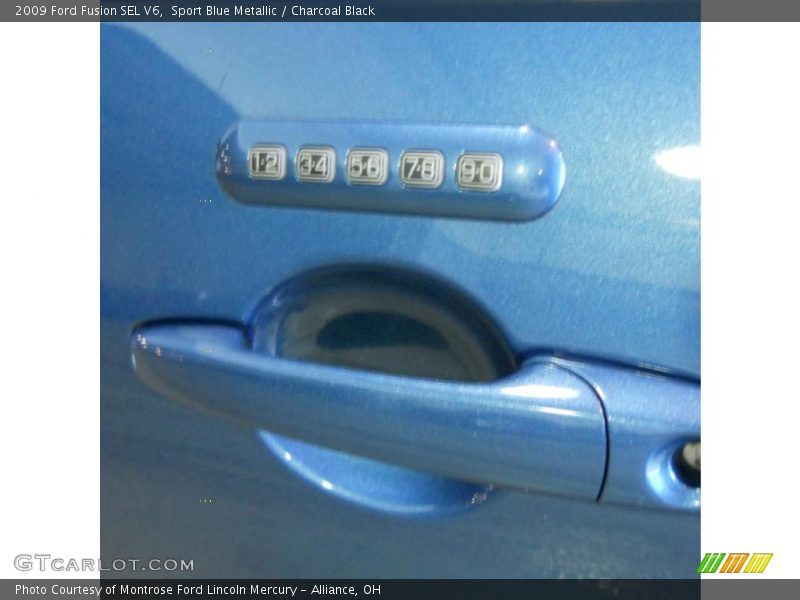 Sport Blue Metallic / Charcoal Black 2009 Ford Fusion SEL V6