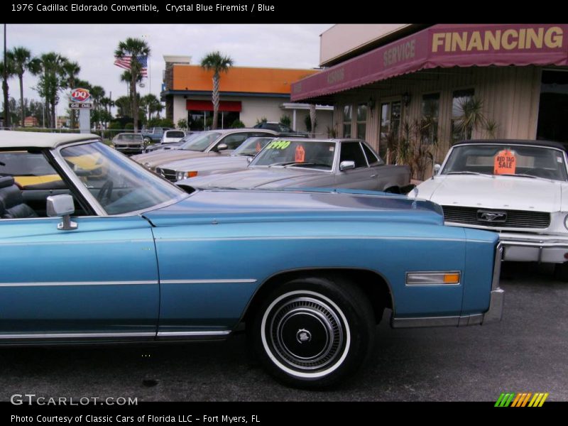 Crystal Blue Firemist / Blue 1976 Cadillac Eldorado Convertible