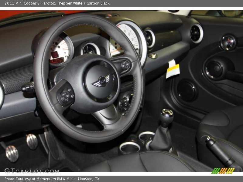 Pepper White / Carbon Black 2011 Mini Cooper S Hardtop