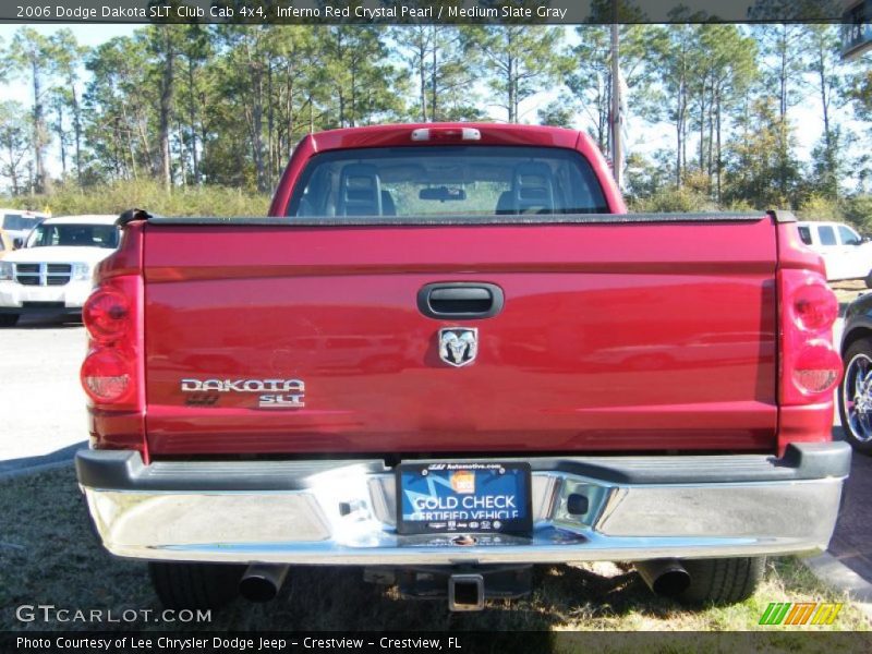 Inferno Red Crystal Pearl / Medium Slate Gray 2006 Dodge Dakota SLT Club Cab 4x4