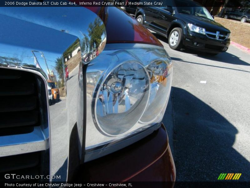 Inferno Red Crystal Pearl / Medium Slate Gray 2006 Dodge Dakota SLT Club Cab 4x4