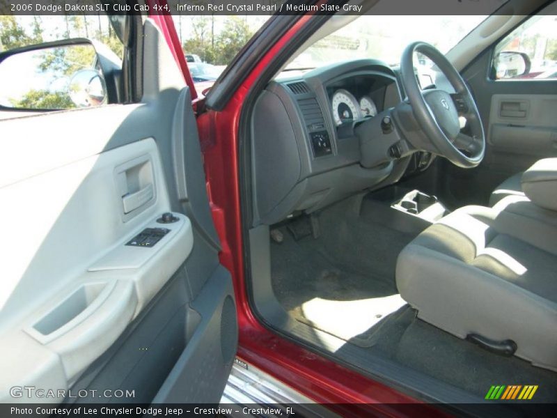 Inferno Red Crystal Pearl / Medium Slate Gray 2006 Dodge Dakota SLT Club Cab 4x4