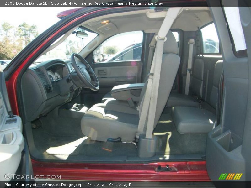 Inferno Red Crystal Pearl / Medium Slate Gray 2006 Dodge Dakota SLT Club Cab 4x4