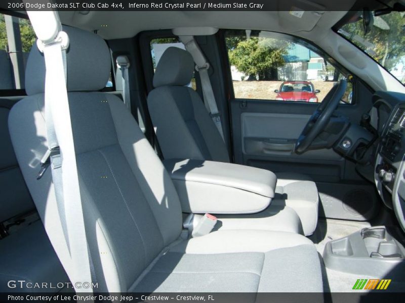 Inferno Red Crystal Pearl / Medium Slate Gray 2006 Dodge Dakota SLT Club Cab 4x4
