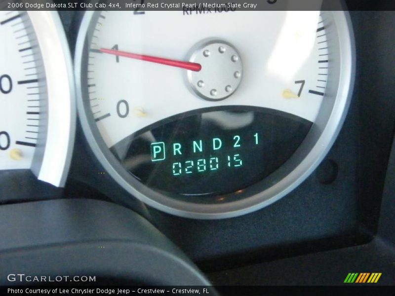 Inferno Red Crystal Pearl / Medium Slate Gray 2006 Dodge Dakota SLT Club Cab 4x4