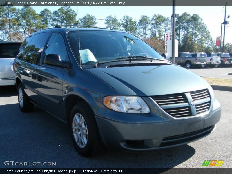 Magnesium Pearl / Medium Slate Gray 2005 Dodge Grand Caravan SE