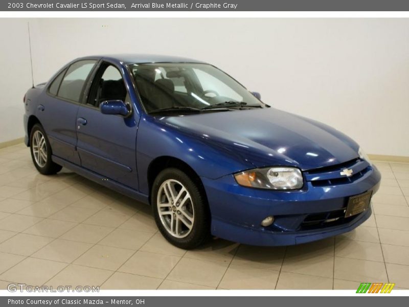 Arrival Blue Metallic / Graphite Gray 2003 Chevrolet Cavalier LS Sport Sedan