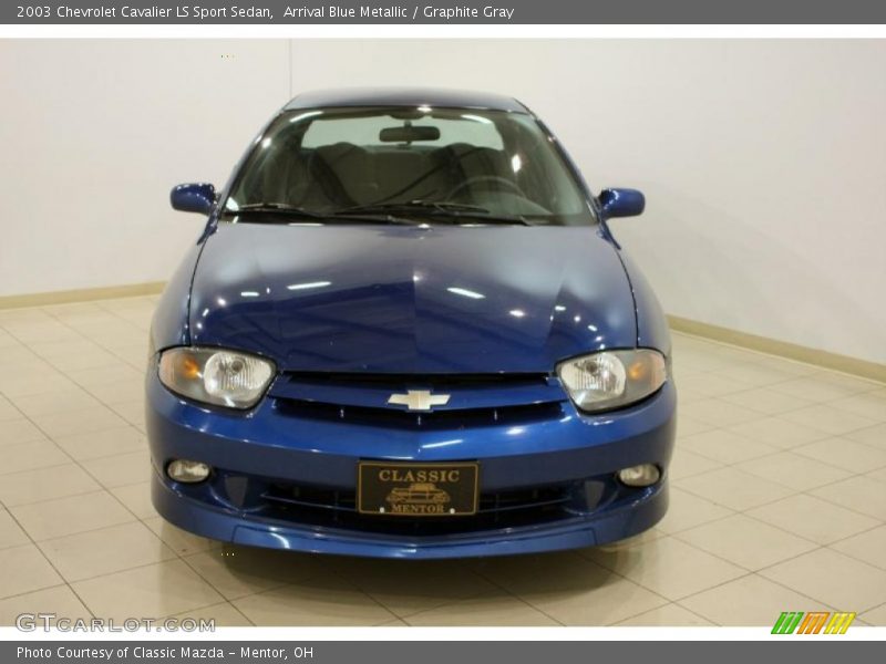 Arrival Blue Metallic / Graphite Gray 2003 Chevrolet Cavalier LS Sport Sedan