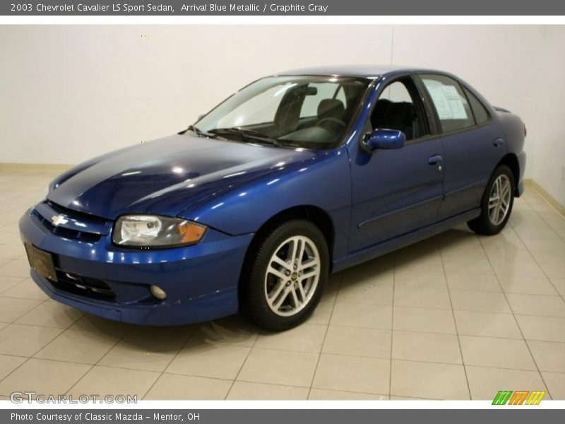 Arrival Blue Metallic / Graphite Gray 2003 Chevrolet Cavalier LS Sport Sedan
