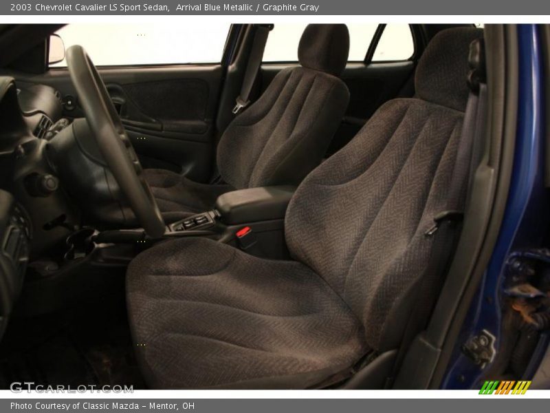 Arrival Blue Metallic / Graphite Gray 2003 Chevrolet Cavalier LS Sport Sedan