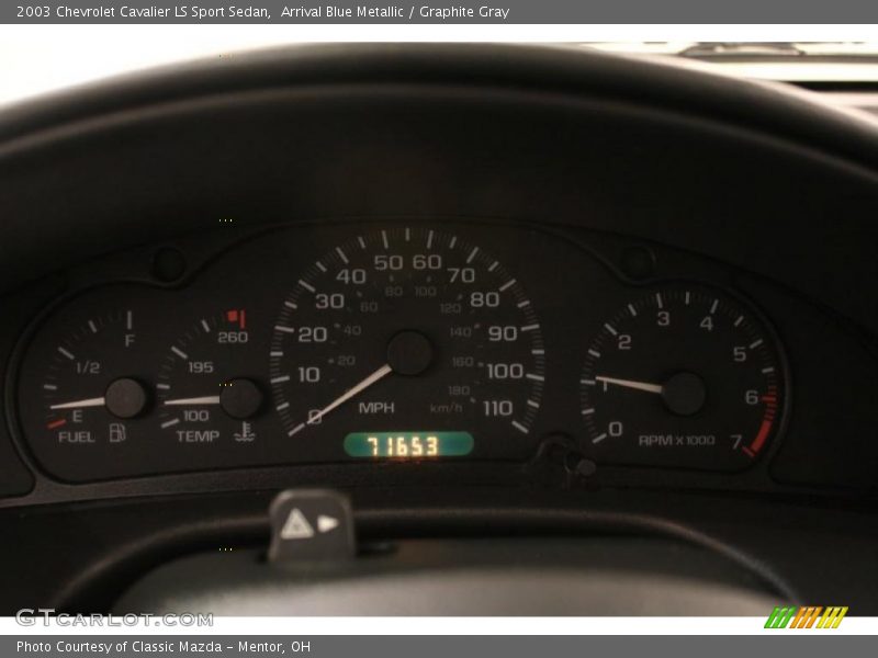 Arrival Blue Metallic / Graphite Gray 2003 Chevrolet Cavalier LS Sport Sedan