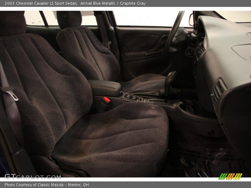 Arrival Blue Metallic / Graphite Gray 2003 Chevrolet Cavalier LS Sport Sedan