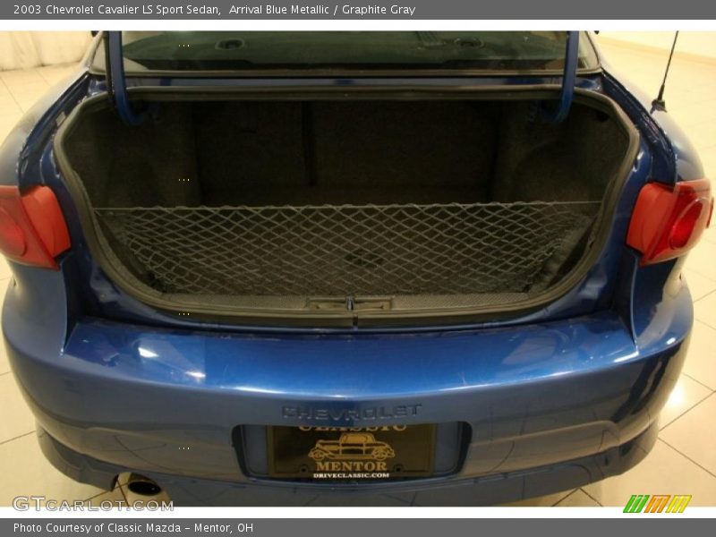 Arrival Blue Metallic / Graphite Gray 2003 Chevrolet Cavalier LS Sport Sedan