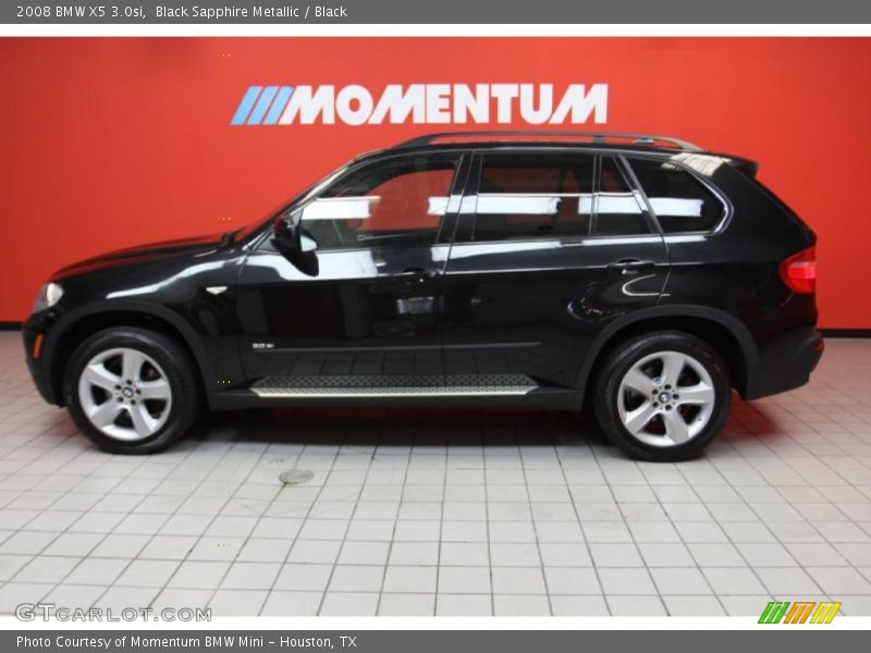 Black Sapphire Metallic / Black 2008 BMW X5 3.0si