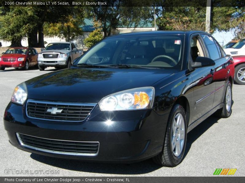 Black / Ebony Black 2006 Chevrolet Malibu LT V6 Sedan