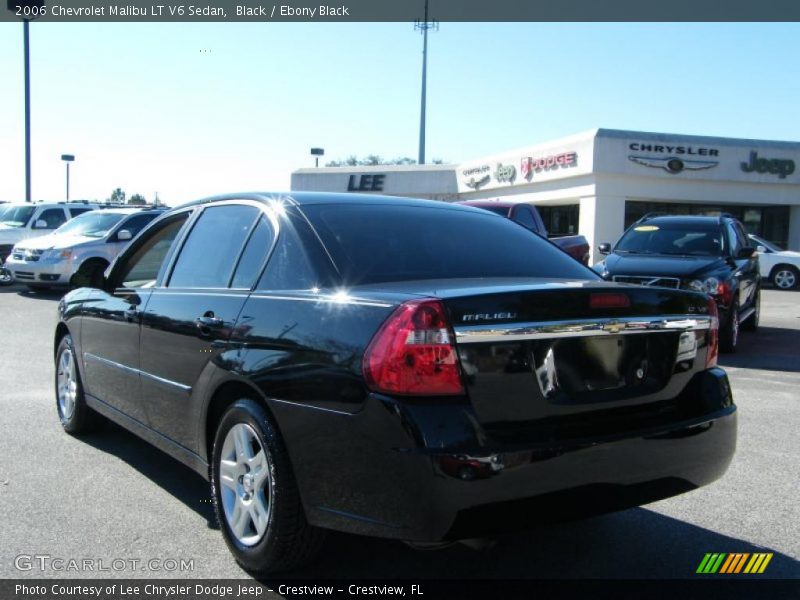 Black / Ebony Black 2006 Chevrolet Malibu LT V6 Sedan
