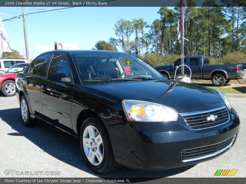 Black / Ebony Black 2006 Chevrolet Malibu LT V6 Sedan