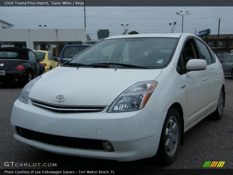 Super White / Beige 2006 Toyota Prius Hybrid
