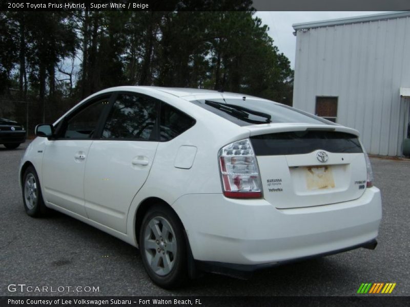 Super White / Beige 2006 Toyota Prius Hybrid