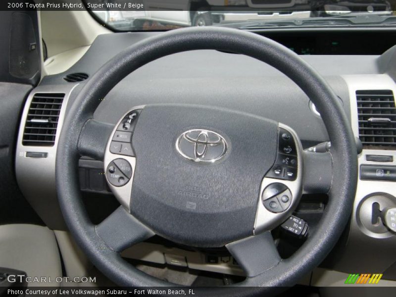 Super White / Beige 2006 Toyota Prius Hybrid