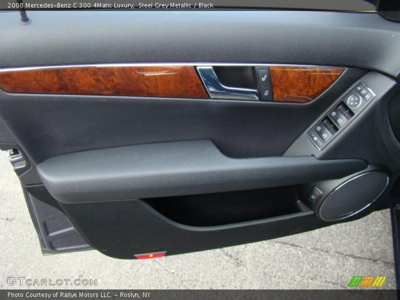 Steel Grey Metallic / Black 2008 Mercedes-Benz C 300 4Matic Luxury