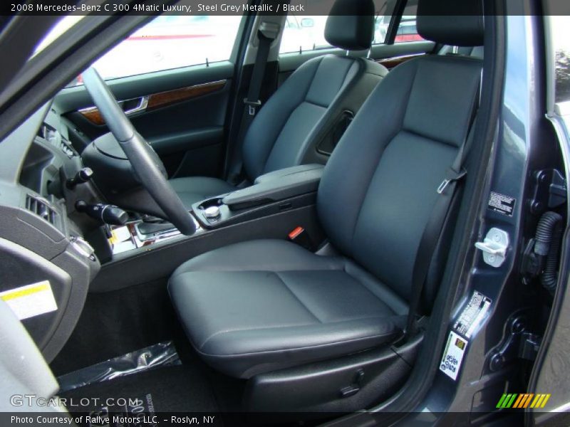 Steel Grey Metallic / Black 2008 Mercedes-Benz C 300 4Matic Luxury