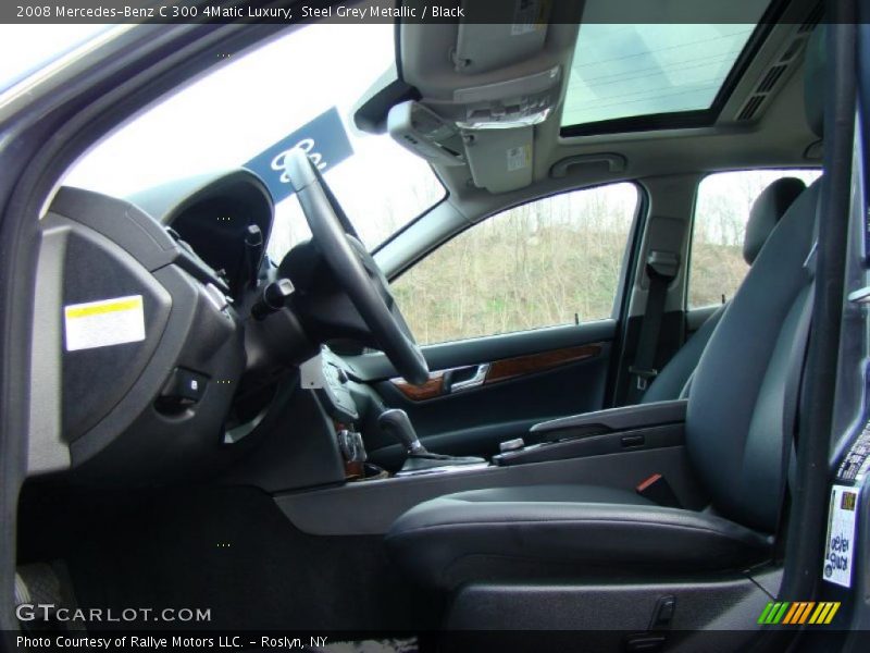 Steel Grey Metallic / Black 2008 Mercedes-Benz C 300 4Matic Luxury